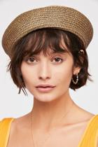 Audrey Straw Beret By Brixton At Free People